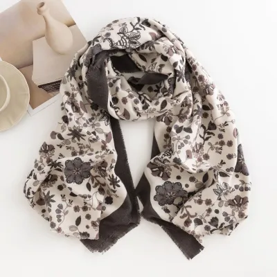 Women's Fashion Printed Cashmere Long Scarf 65x180CM