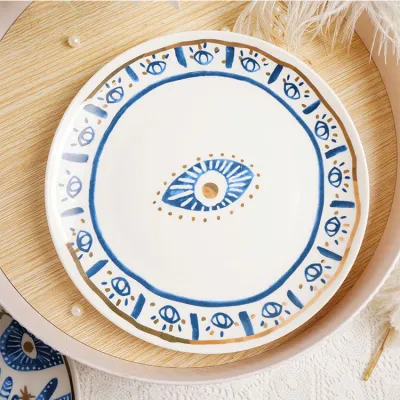 Evil Eyes Ceramic Mug European Style Creative Decal Tableware Couple Cup Home Decoration Ornaments
