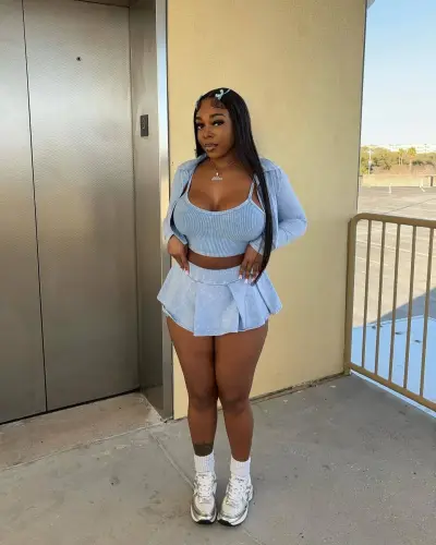 Women Fashion Solid Color Skirt Three-Piece Set