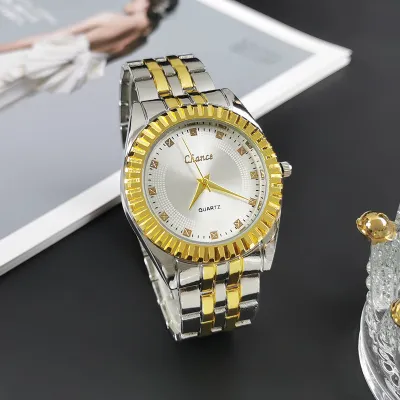 Simple Fashion Sun Pattern Quartz Alloy Steel Couple Watch