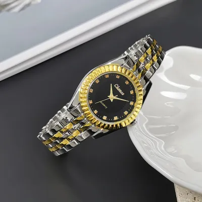 Simple Fashion Sun Pattern Quartz Alloy Steel Couple Watch