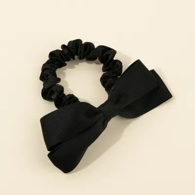 Women Simple Cute Bowknot Cloth Large Intestine Hair Ring