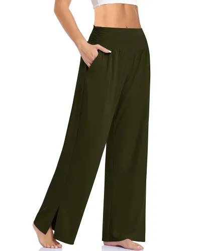 Athleisure Women Casual Wide Leg Pants