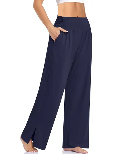 Athleisure Women Casual Wide Leg Pants