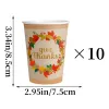 Thanksgiving Paper Cup 10Pcs
