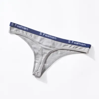 Women Sexy Letter Low Waist Cotton Panties