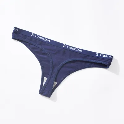 Women Sexy Letter Low Waist Cotton Panties