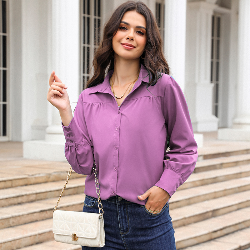 elegant purple blouse