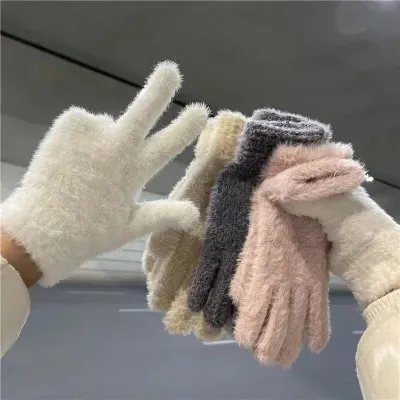 Autumn And Winter WomenS Fashion Warm Non-Slip Plush Gloves