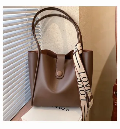 Women Fashionable Large Capacity PU Tote Bag with Zipper