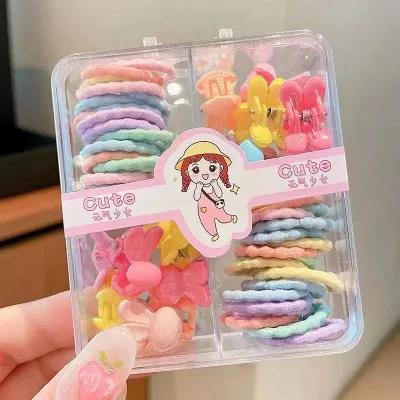 Children Fashion Mixed High Elasticity Nylon Hair Clip Fresh And Sweet