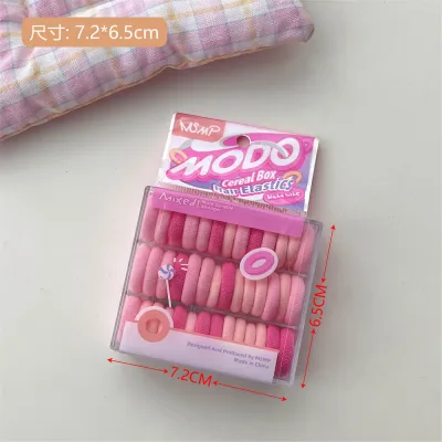 Simple Candy Color Children's Rubber Band Hair Ties Kids Accessories