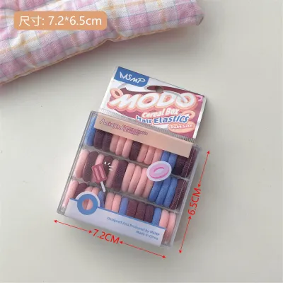 Simple Candy Color Children's Rubber Band Hair Ties Kids Accessories