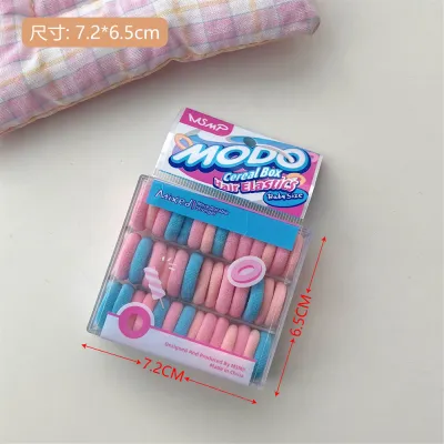 Simple Candy Color Children's Rubber Band Hair Ties Kids Accessories