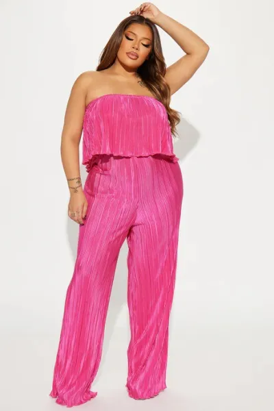 Summer Women Fashion Sexy Solid Color Tube Top Wide Leg Jumpsuits