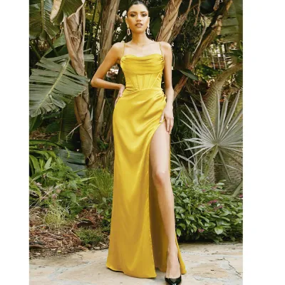 Summer Women Fashion Sexy Sling Split Party Dress