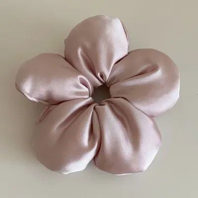 Elegant Style Women Solid Color Satin High Elasticity Hair Accessories Rope
