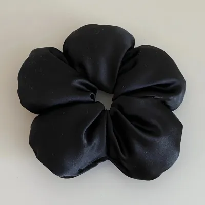 Elegant Style Women Solid Color Satin High Elasticity Hair Accessories Rope