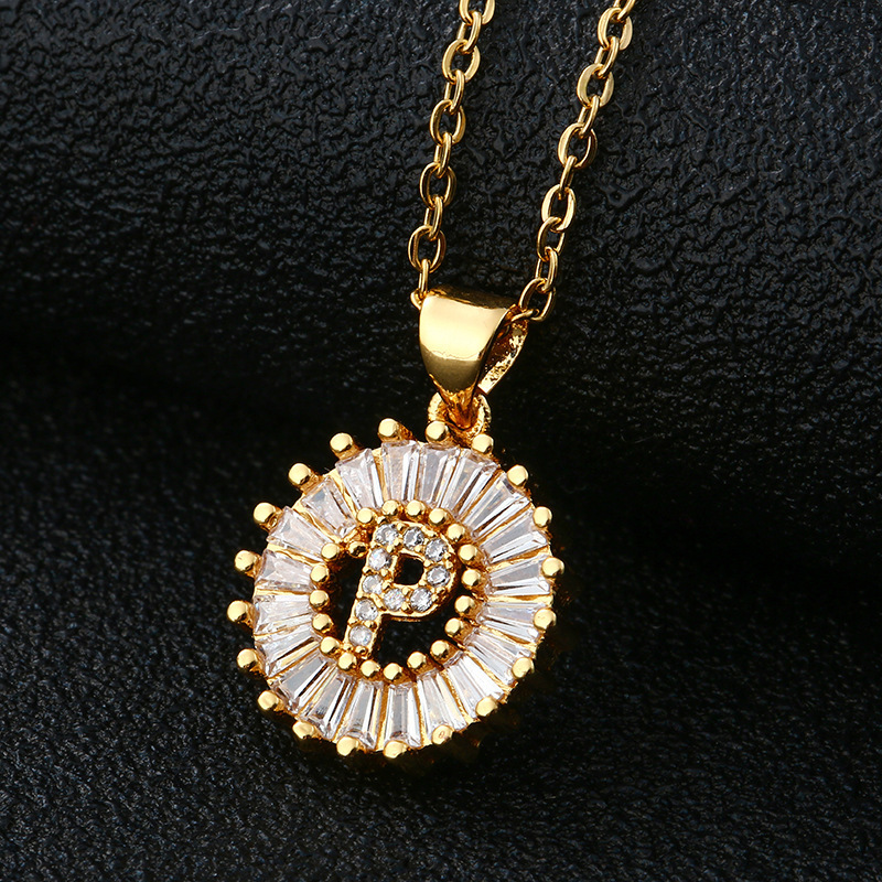 Wholesale Fashion Exquisite Copper Inlaid Zircon Round 26