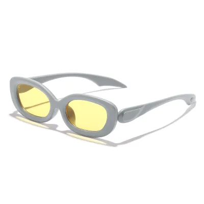 Fashion Y2k Oval Cat Eye Street Sunglasses PC Frame AC Lens 50G