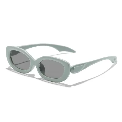 Fashion Y2k Oval Cat Eye Street Sunglasses PC Frame AC Lens 50G