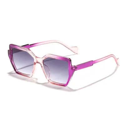 Irregular Gradient Frame Outdoor Sunshade Sunglasses