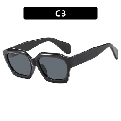 Polygon Irregular Fashion Square Sunglasses PC Frame AC Lens