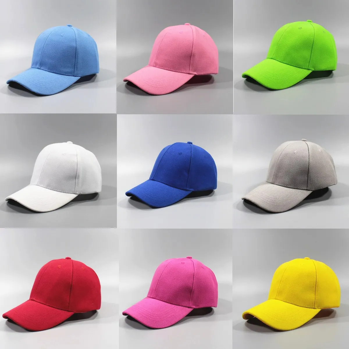 Simple Solid Color Dome Sunscreen Cap