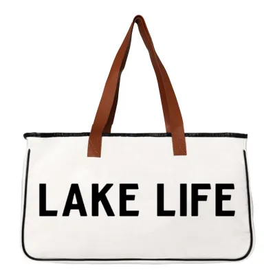 Fashionable Large Capacity Beach Cotton Linen Canvas Tote Bag