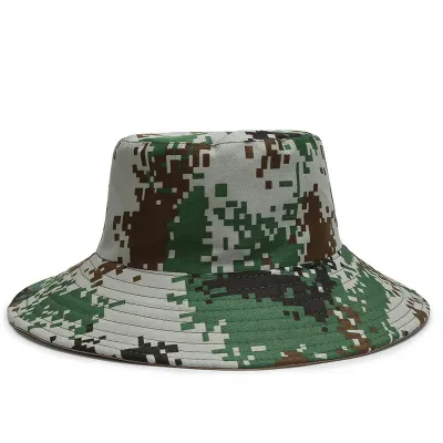 Men's Simple Fashion Camouflage Print Outdoor Mountaineering Sun Protection Bucket Hat