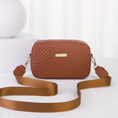 Women Fashion Gradient Embossed Small Square PU Crossbody Bag
