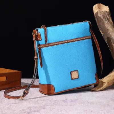Vintage Litchi Grain PU Women Crossbody Bag