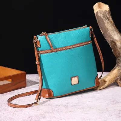 Vintage Litchi Grain PU Women Crossbody Bag