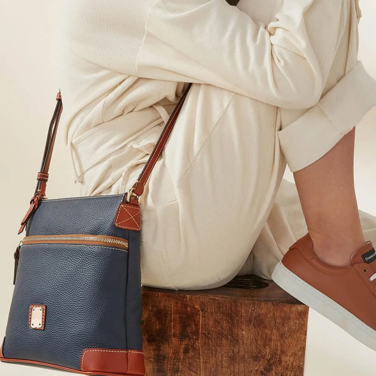 Vintage Litchi Grain PU Women Crossbody Bag