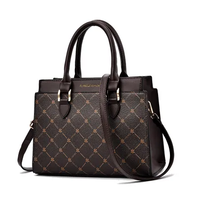 Women Fashion Printed Large Capacity PU Daffy Handbag