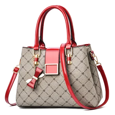 Women Fashion Printed Butterfly Embellished Large Capacity PU Soft Tote Bag