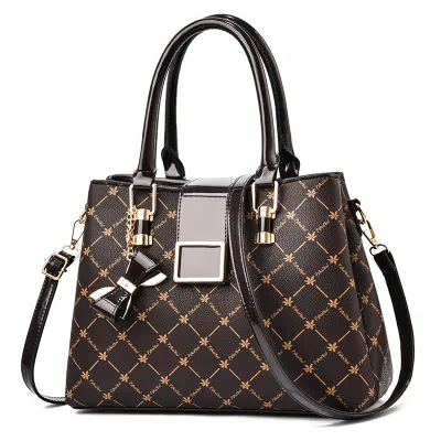 Women Fashion Printed Butterfly Embellished Large Capacity PU Soft Tote Bag
