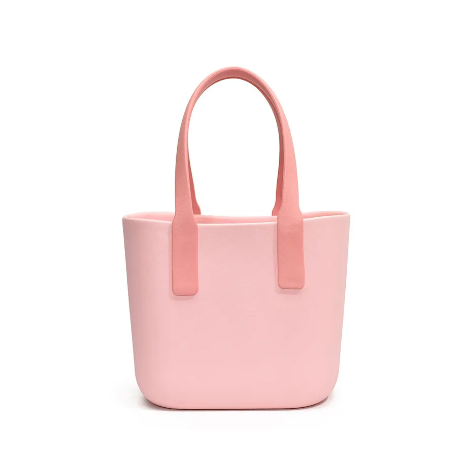 Fashion EVA Color Contrast Beach Tote Bag Casual Fresh Sweet Handbag
