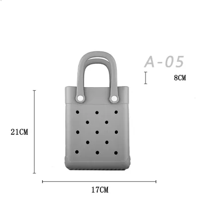 Fashion Solid Color EVA Mini Hole Tote Bag Fresh Sweet