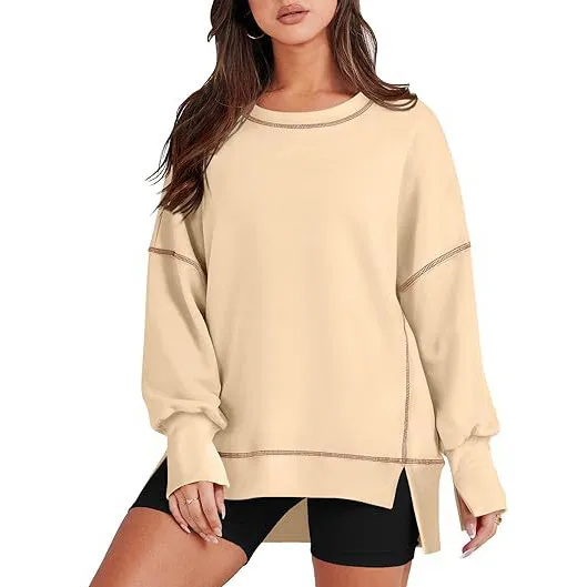 Women Casual Loose Long Sleeve Sweatshirt Street Hipster