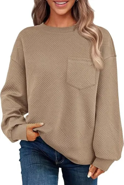 Women Casual Street Hipster Crewneck Long Sleeve Sweatshirt