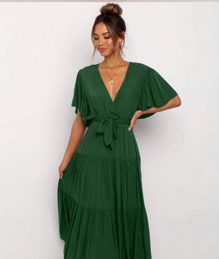 オールインワン・サロペット Fisico V-Neck Maxi Dress With Contrasting Color Pattern Satin V-Neck Maxi Slip Dress in Dresses & Skirts | Vince