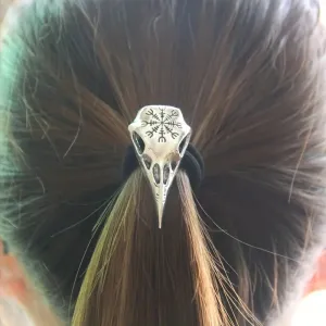 Women Vintage Gothic Crow Skull Head Rope