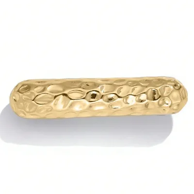 Women Fashion Alloy Concave-Convex Elastic Geometric Square Hair Clip