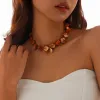 04 Gold Orange Necklace 6640