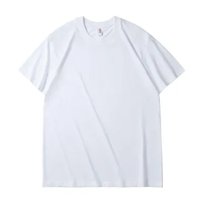 Men Casual Plus Size Solid Color Short Sleeve Cotton T-Shirt