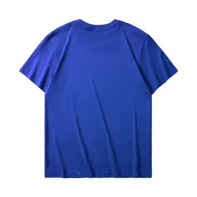 Men Casual Plus Size Solid Color Short Sleeve Cotton T-Shirt