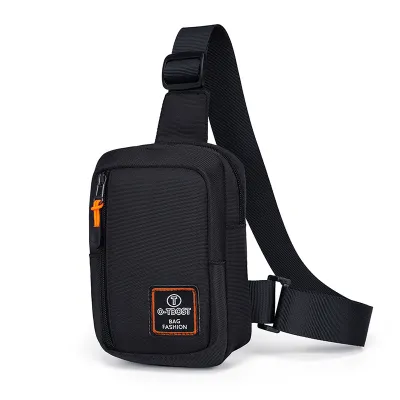 Men Casual Outdoor Oxford Cloth Mobile Phone Chest Bag Urban Simplicity