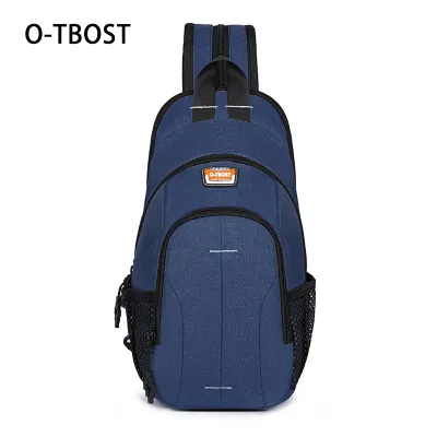Men Outdoor Multifunctional Chest Bag Waist Pack with Letters Pattern