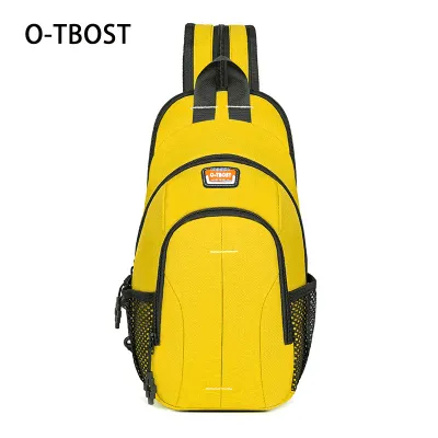 Men Outdoor Multifunctional Chest Bag Waist Pack with Letters Pattern
